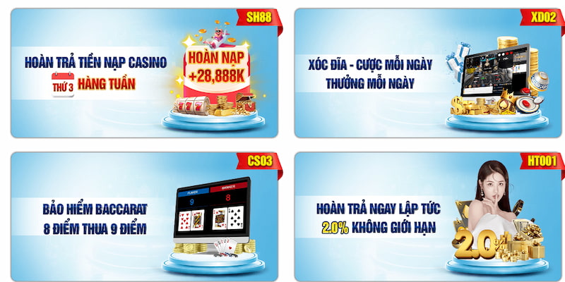 Ưu đãi nhận được khi chơi Baccarat hấp dẫn